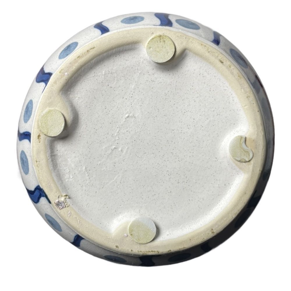 Kersten Fine Earthware Artisan Crafted Retro Designed Ceramic Vase w/Handles - Picture 8 of 13